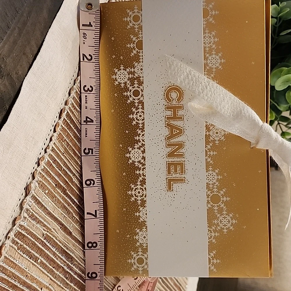 Chanel Gold Box with White Accents